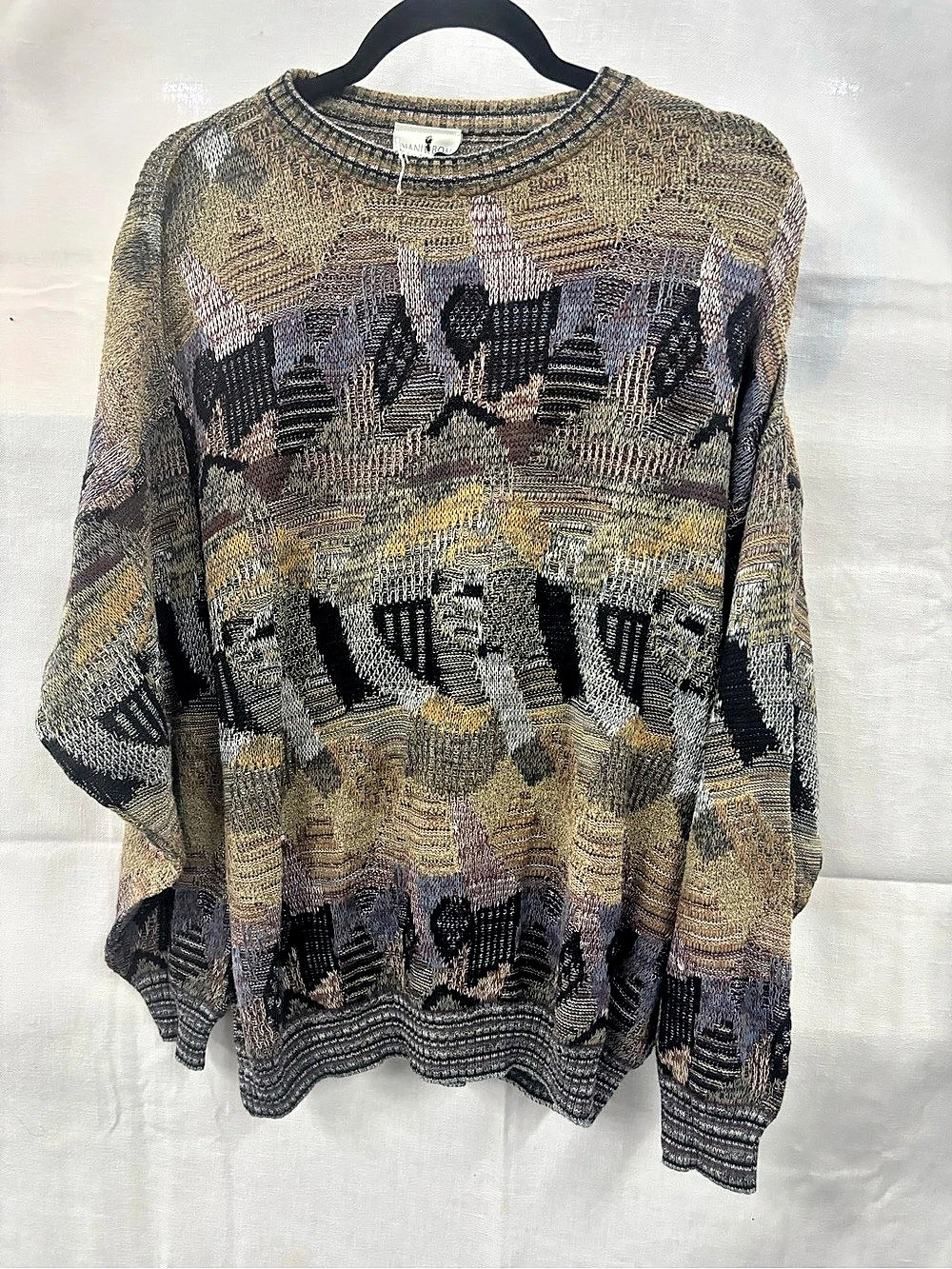 Nanibon Geometric Crewneck Sweater Size 52